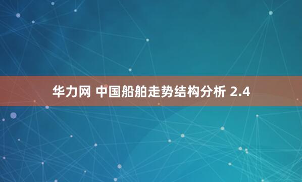 华力网 中国船舶走势结构分析 2.4